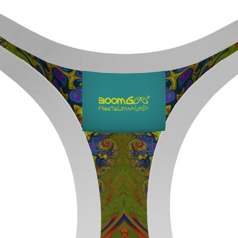 BoomGoo® low impact Sports Bra F1546 "Lagoon Paradise" II