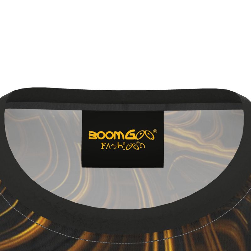 BoomGoo® T-shirt (unisex) "Black Gold Flow" I