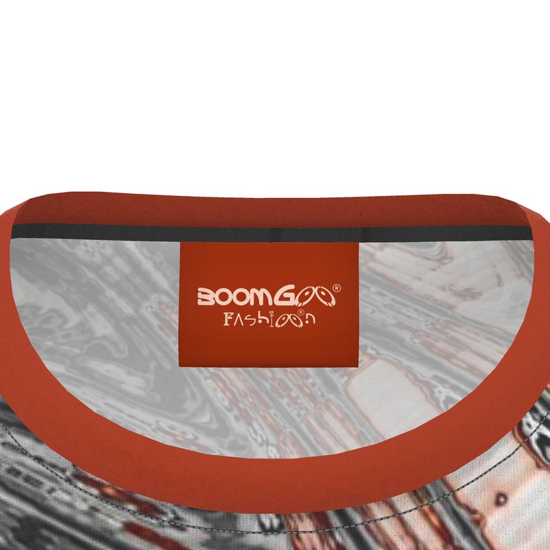 BoomGoo® T-shirt (unisex) "Pink Salmon Marble" I