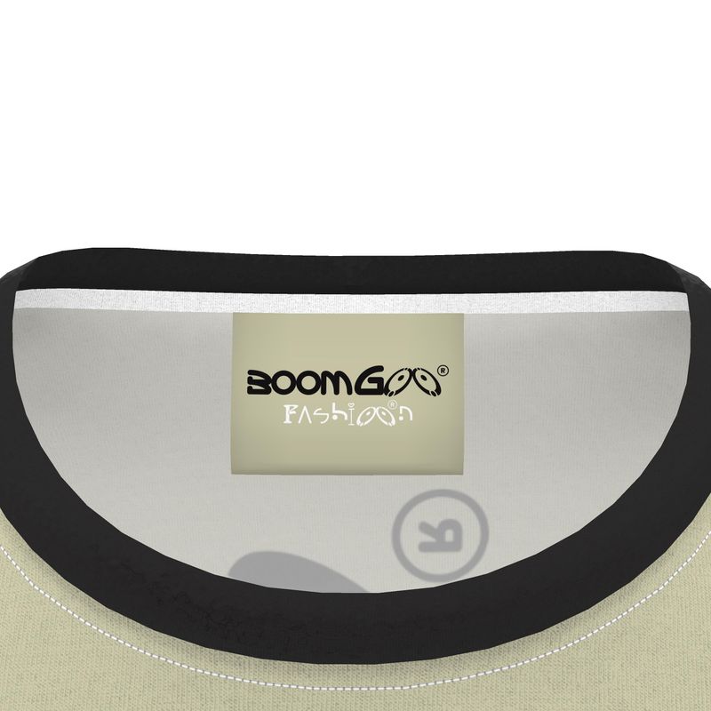 BoomGoo® T-shirt (unisex) cool brand logo 1c black on beige