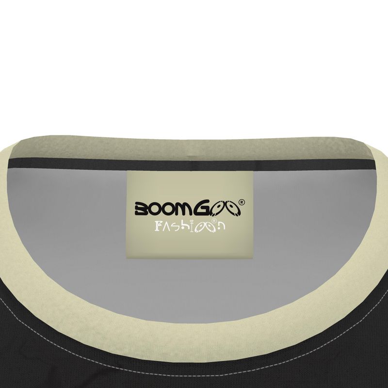 BoomGoo® T-shirt (unisex) cool brand logo 10d beige ufo on black