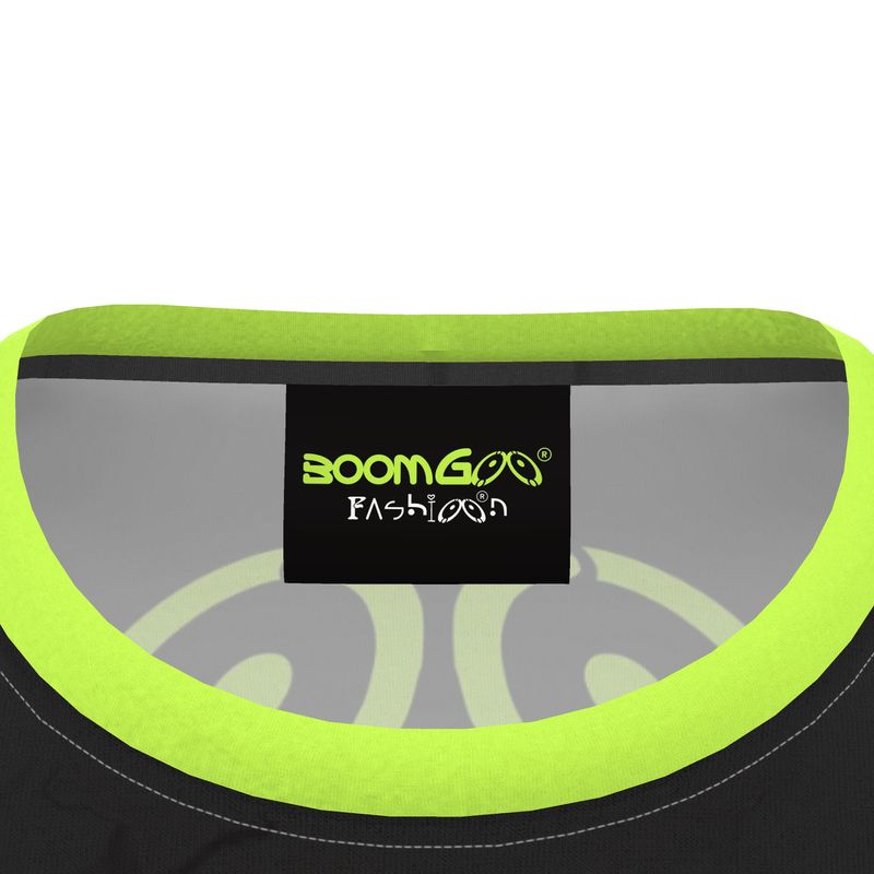 BoomGoo® T-shirt (unisex) cool brand logo 9b neon ufo on black