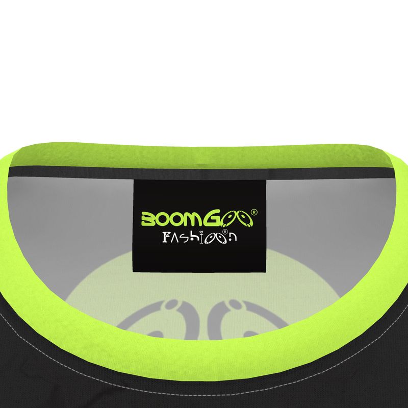 BoomGoo® T-shirt (unisex) cool brand logo 10b neon ufo sphere on black