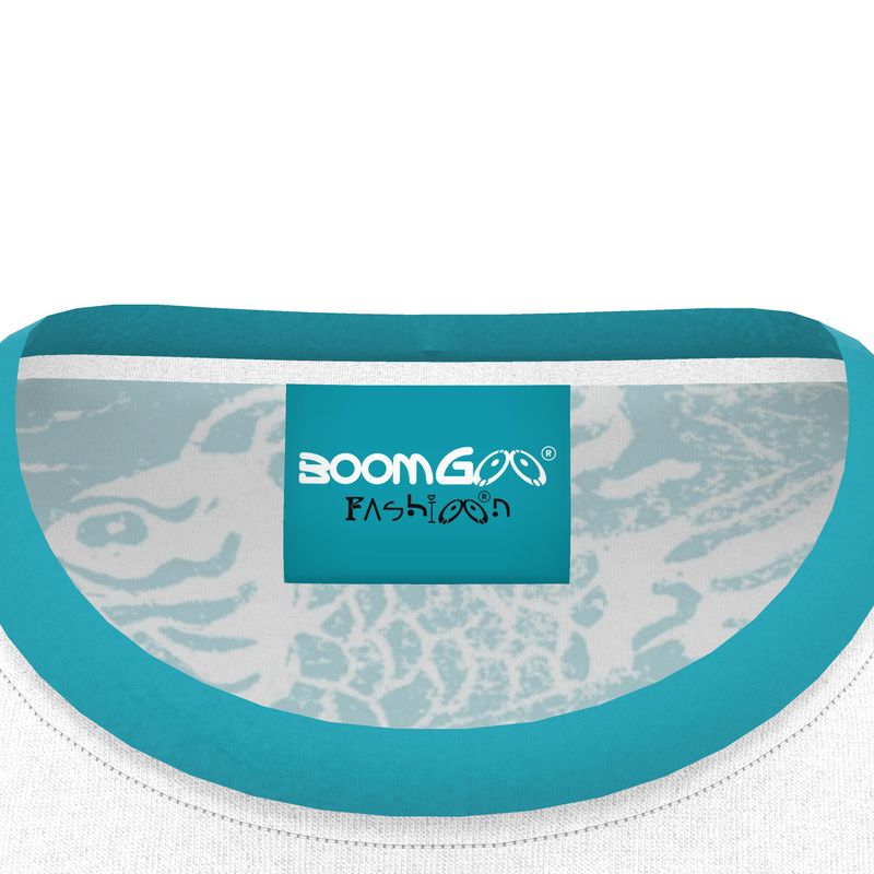 BoomGoo® T-shirt (unisex) Kids' Drawings "Fish" I 4 Blue