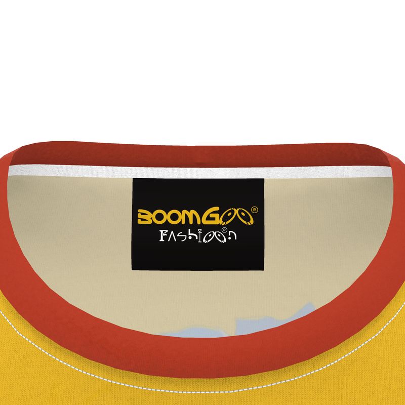 BoomGoo® T-shirt (unisex) pop art "LadyFunk" 1m on mustard