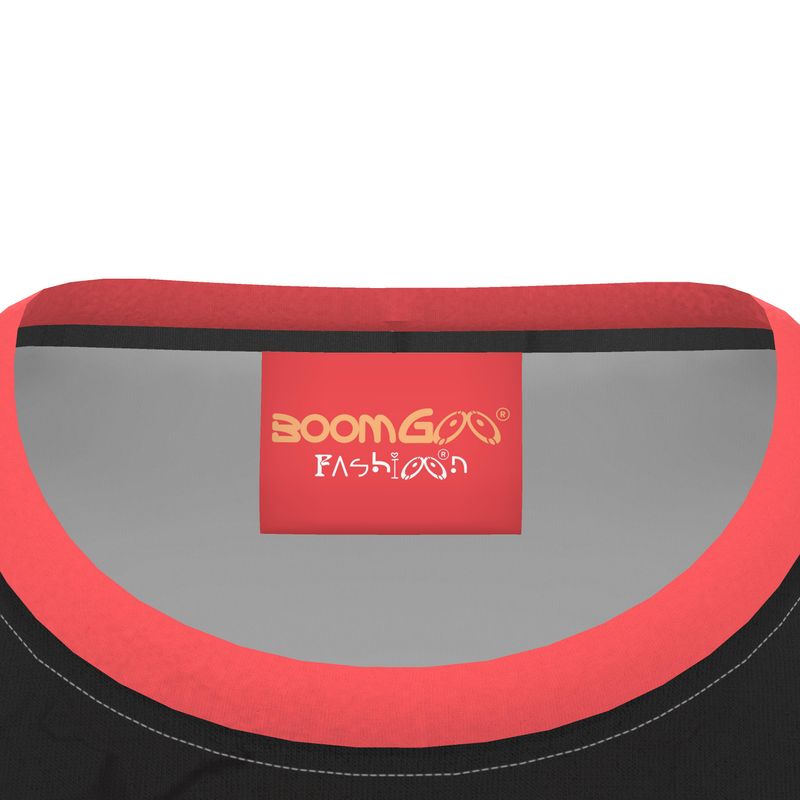 BoomGoo® T-shirt (unisex) pop art "LadyBlues" 1L Lips on black