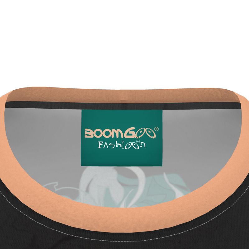 BoomGoo® T-shirt (unisex) pop art "Cheveux Nue" 1b on black