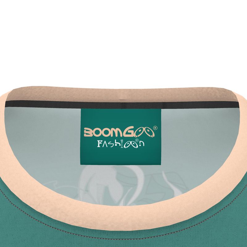 BoomGoo® T-shirt (unisex) pop art "Cheveux Nue" 1ng nue on green