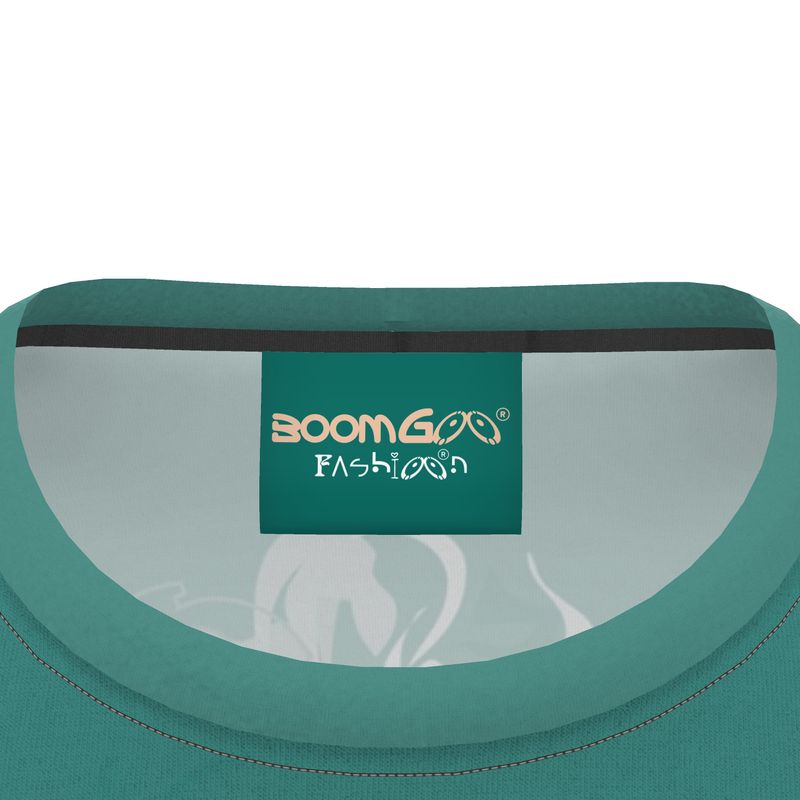 BoomGoo® T-shirt (unisex) pop art "Cheveux Nue" 1ns nue sketch green