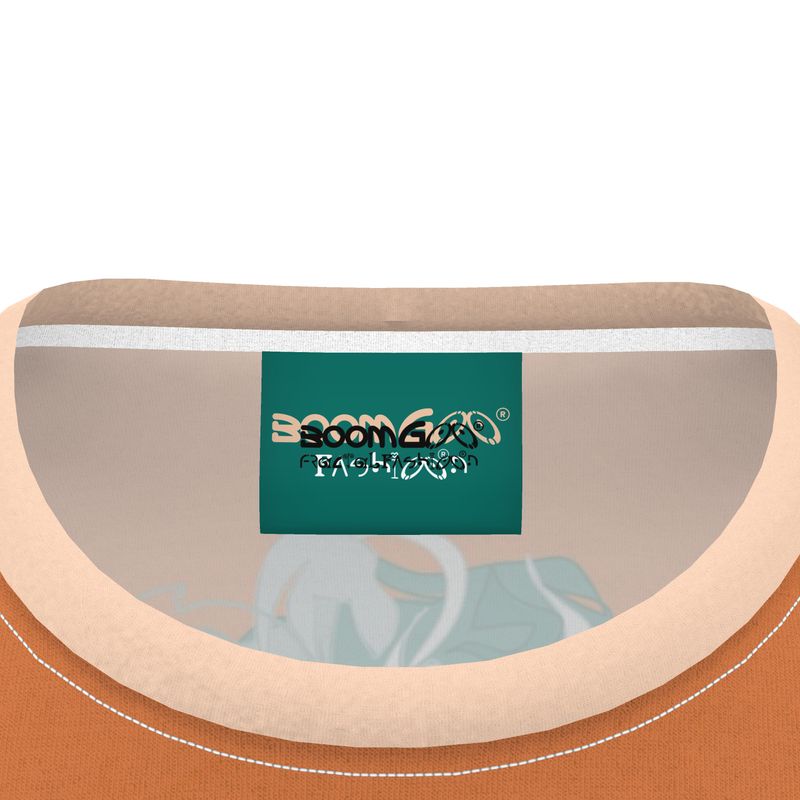 BoomGoo® T-shirt (unisex) pop art "Cheveux Nue" 1skb on brown