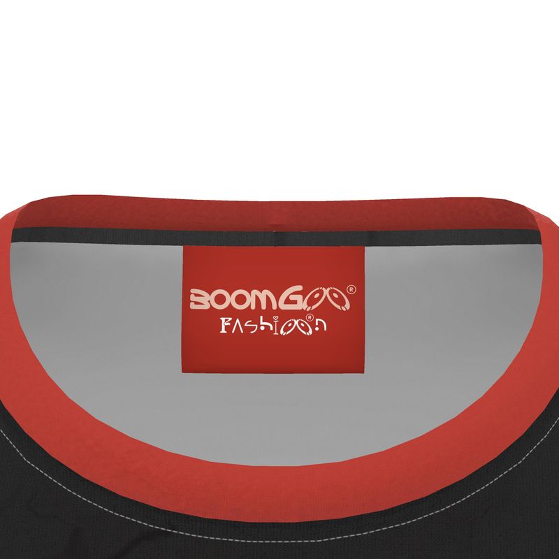 BoomGoo® T-shirt (unisex) pop art "Dany" 1cb crop on black