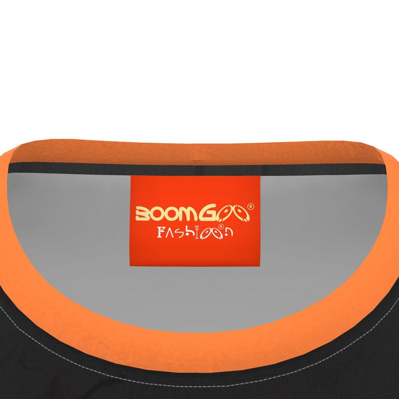 BoomGoo® T-shirt (unisex) pop art "Dany" 2ob iGuru orange on black