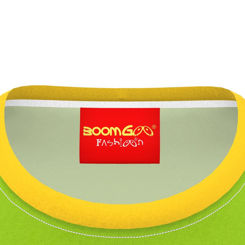 BoomGoo® T-shirt (unisex) pop art "Dany" 5b iGuru logo on green