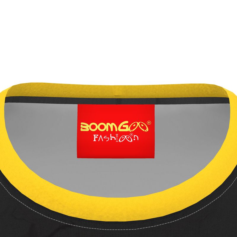 Pop art all-over print : ) T-shirt • Dany 6b iGuru circles on black