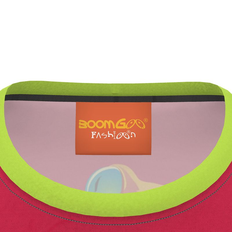 BoomGoo® T-shirt (unisex) "frrrog" 1r on red