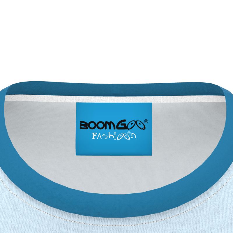 BoomGoo® T-shirt (unisex) pop art "Papapapenguin" 1ib on ice blue