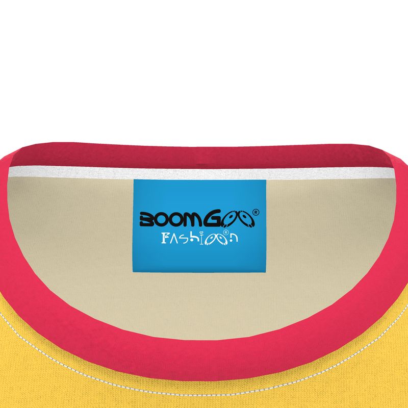 BoomGoo® T-shirt (unisex) pop art "Papapapenguin" 1py solo on yellow