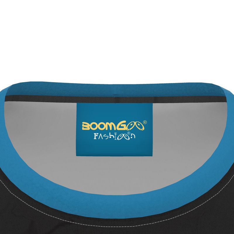 BoomGoo® T-shirt (unisex) pop art "Papapapenguin" 1hsbk heads on black