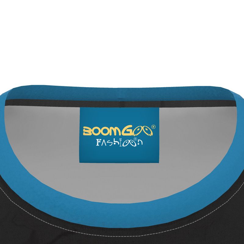 BoomGoo® T-shirt (unisex) pop art "Papapapenguin" 1hbk heads on black