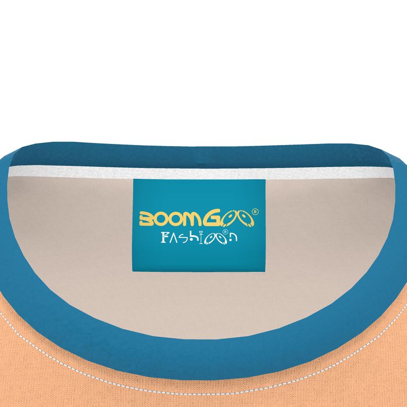 BoomGoo® T-shirt (unisex) pop art "Papapapenguin" 1hcp head peach