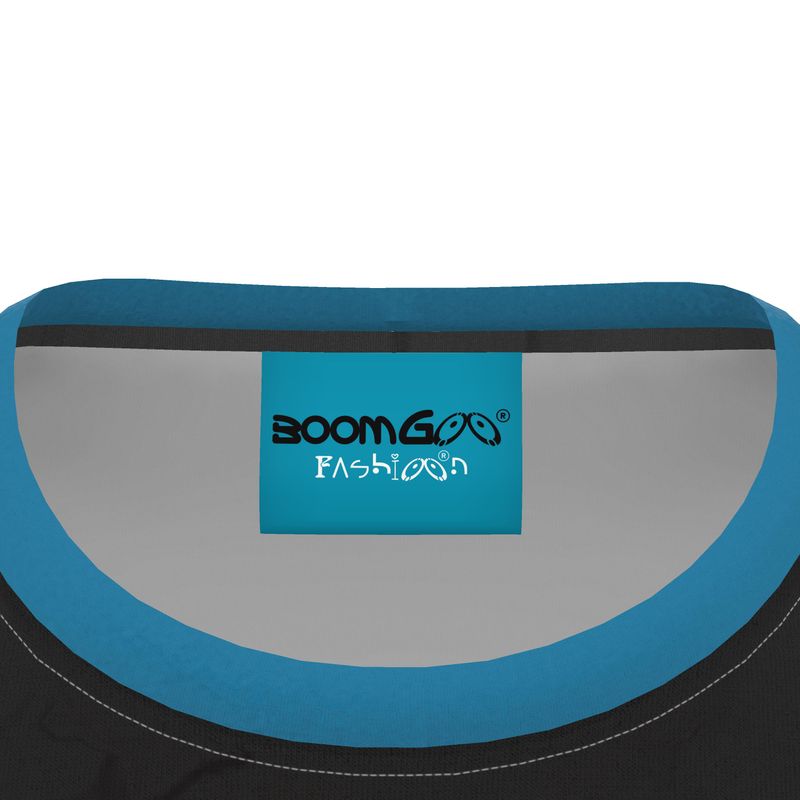 BoomGoo® T-shirt (unisex) pop art "Papapapenguin" 1hcbk heads black