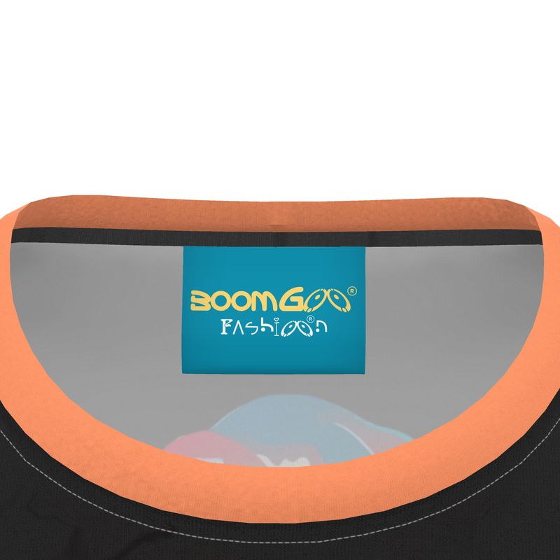 BoomGoo® T-shirt (unisex) pop art "Papapapenguin" 1csmbk chick black