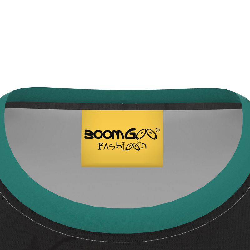 BoomGoo® T-shirt (unisex) "Zzzebra" 1gbk on black
