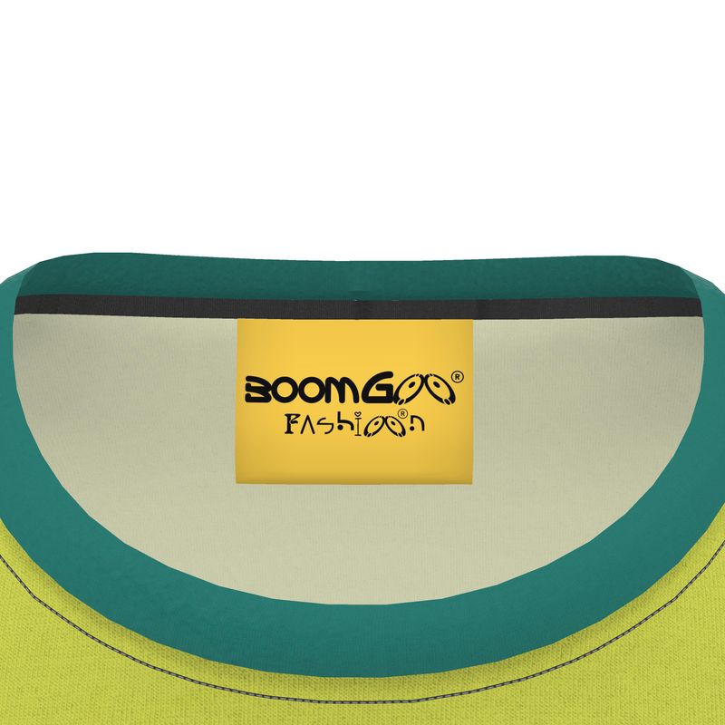 BoomGoo® T-shirt (unisex) "Zzzebra" 1g2 on green