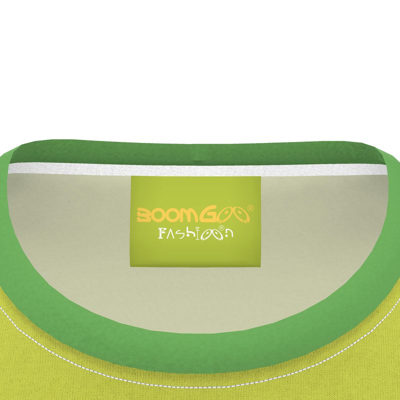BoomGoo® T-shirt (unisex) "Zzzebra" 1blg2 blend on green