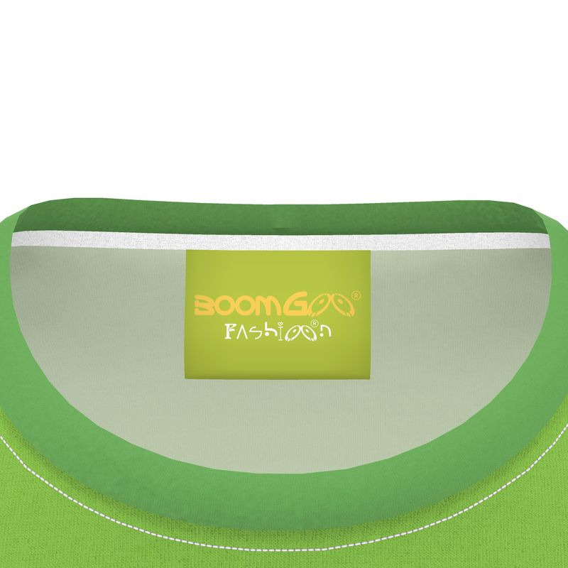 BoomGoo® T-shirt (unisex) "Zzzebra" 1blg blend on green