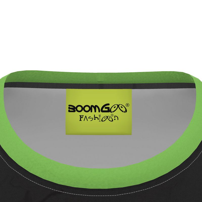 BoomGoo® T-shirt (unisex) "Zzzebra" 1blbk blend on black