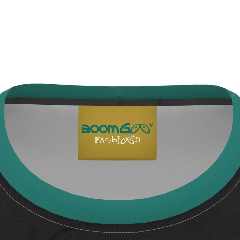 BoomGoo® T-shirt (unisex) "Zzzebra" 1sgobk Swirl gold on black