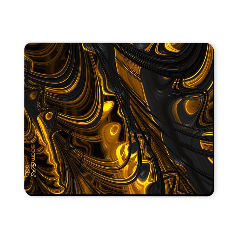 BoomGoo® Mousepad F1488 "Black Gold Flow" 4