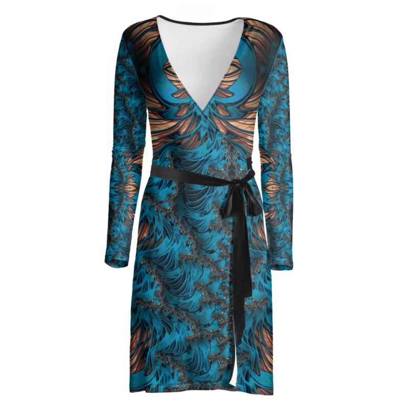 BoomGoo Wrap Dress F1000 Copper Valley 2 S / Soft Fashion Jersey 5.9 oz