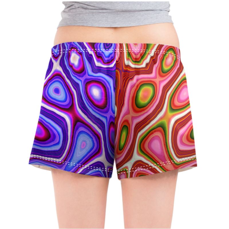 BoomGoo® PJ shorts femme F784 "Purple/Pink duo Crocodile" 2