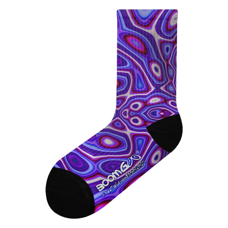 BoomGoo® Socks F1711 "Purple Crocodile" 2