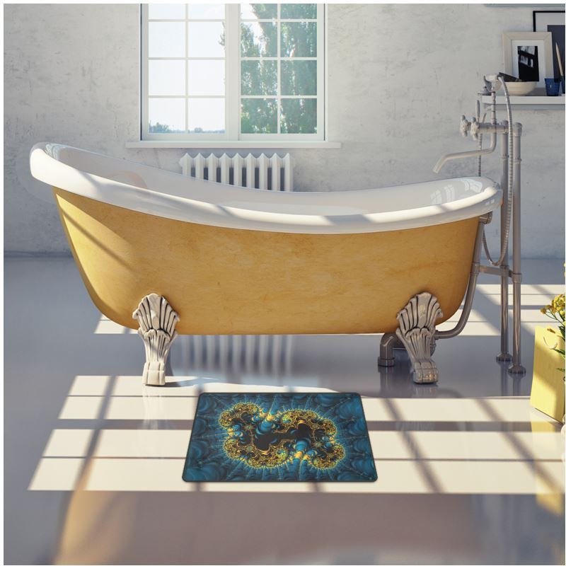 BoomGoo® Bath Mat  F1632 "Celestial da Vinci" 1