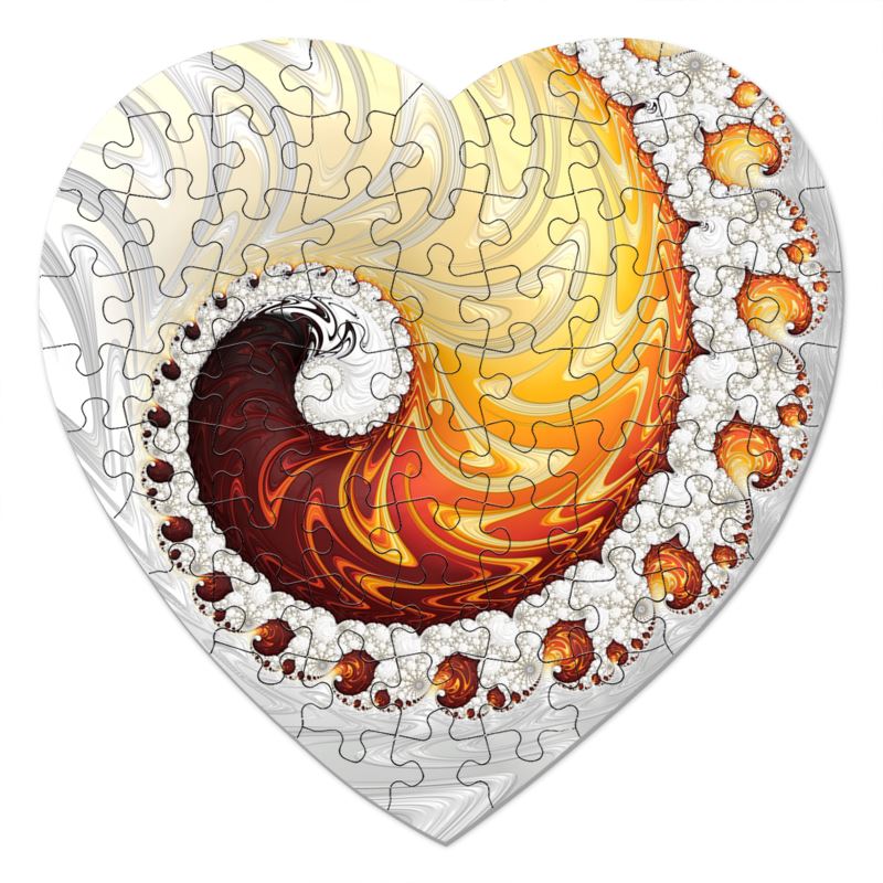 BoomGoo® Puzzle heart F871 "Fire Snow Sky" 1