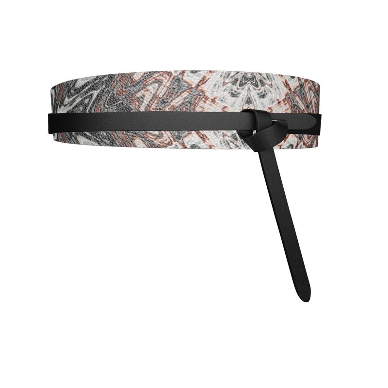 BoomGoo® leather wrap belt F1181 "Pink Marble" 2