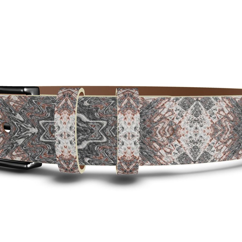 BoomGoo® leather belt F1181 "Salmon Marble" 2
