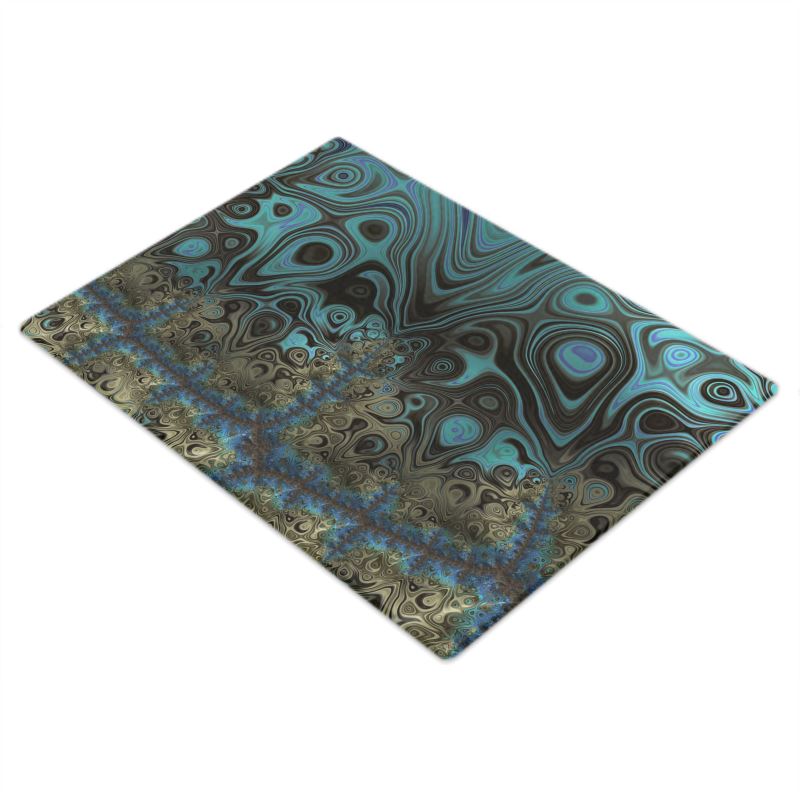 BoomGoo® Cutting Board (glass) F597 "Rain Dance" 1