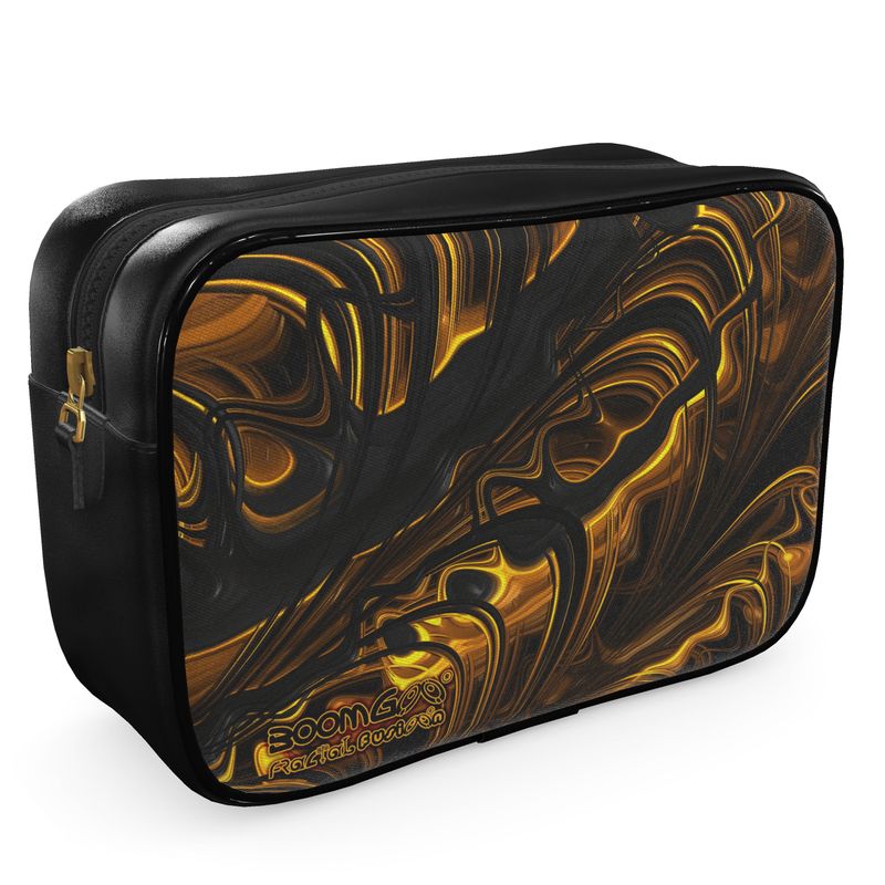 BoomGoo® Toiletry Bag (men) F1488 "Black Gold Flow" 1&6