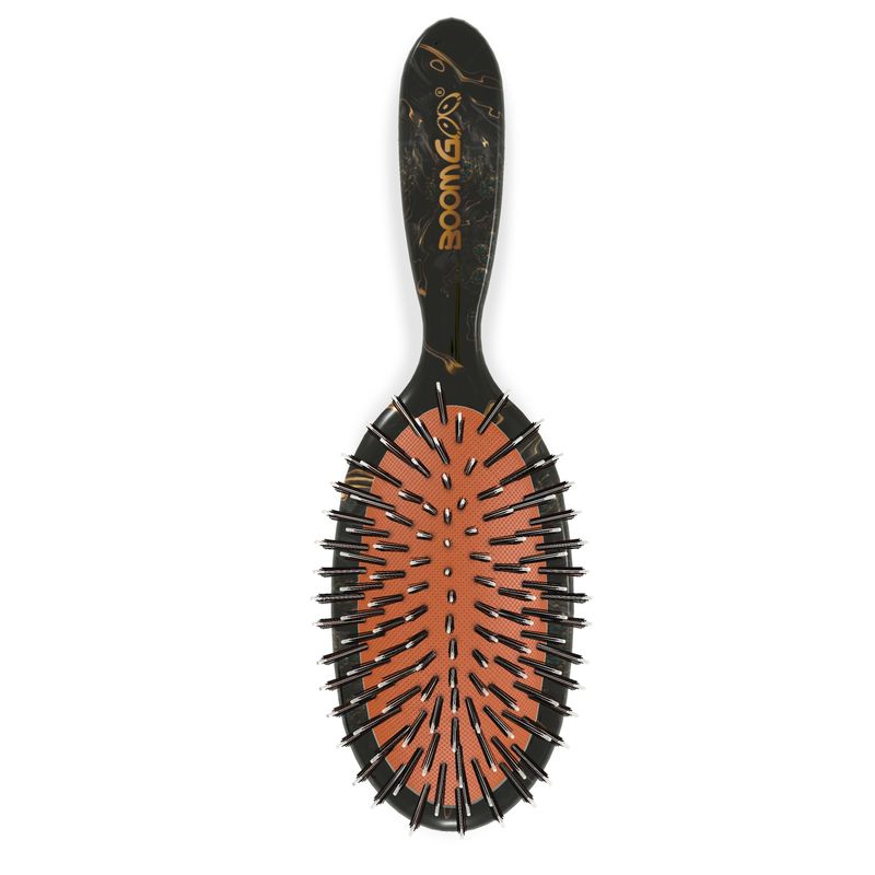 BoomGoo® hairbrush F1488 "Black Gold Flow II"