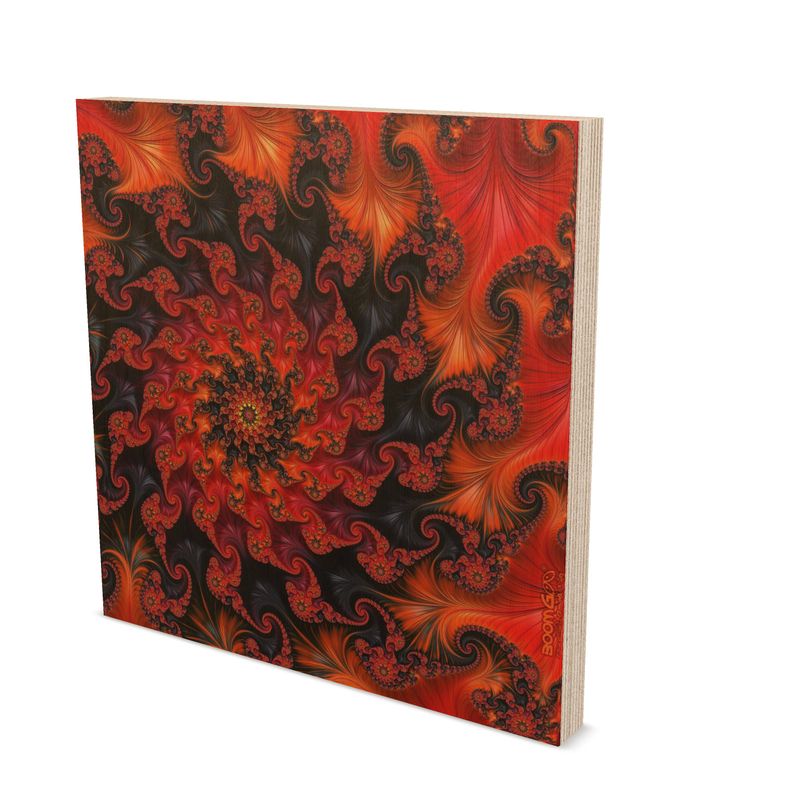 BoomGoo® art print Wood Block F898 "Silk Road"