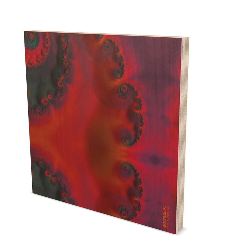 BoomGoo® art print Wood Block F205 "Tequila Sunset" 1