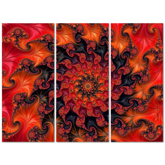 BoomGoo® art print Canvas triptych F898 "Silk Road" 1 (3x 90x40cm)