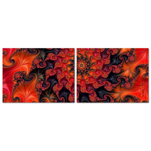 BoomGoo® art print Canvas Diptych F898 ”Silk Road" I (2x 40x30cm)