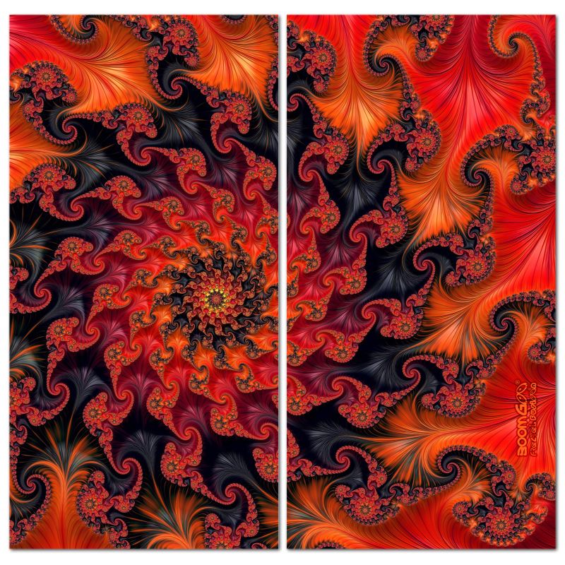 BoomGoo® art print Canvas Diptych F898 "Silk Road" I (2x 140x70cm)