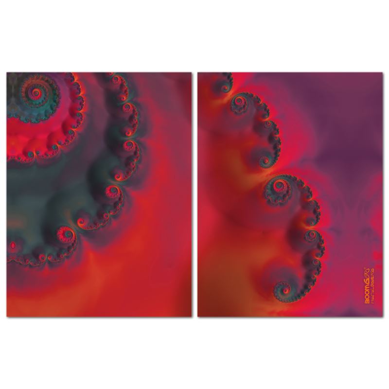 BoomGoo® art print Canvas Diptych F205 "Tequila Sunset" I (2x 40x30cm)