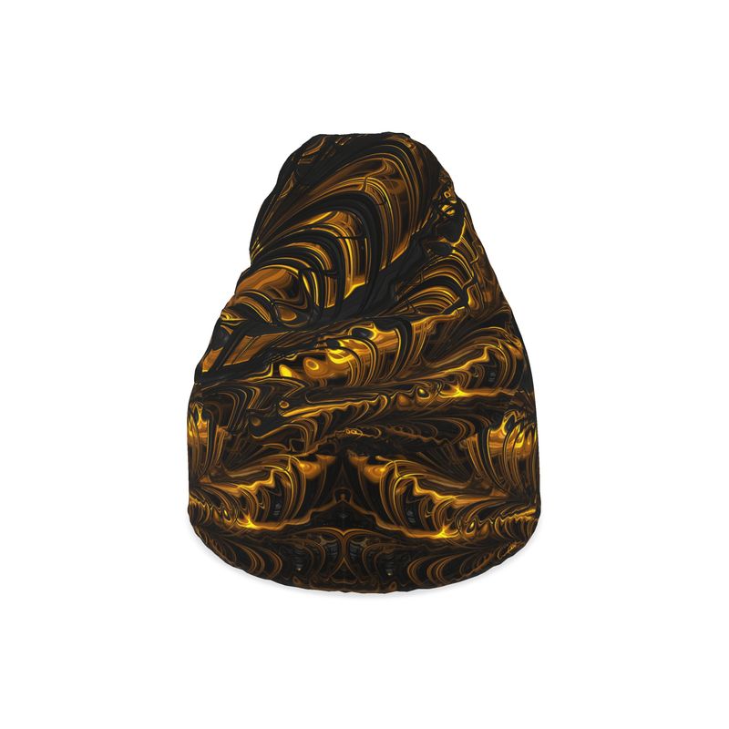 BoomGoo® seat Bean Bag F1488 "Black Gold Flow” 1